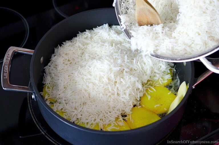 Persian Rice with Potato Tahdig In Search Of Yummyness