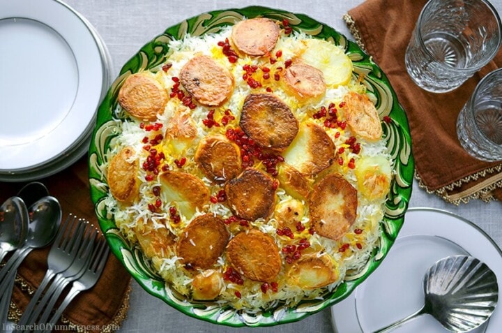 Tadic Rice Iran Persian Rice with Potato Tahdig | In Search Of Yummy-ness