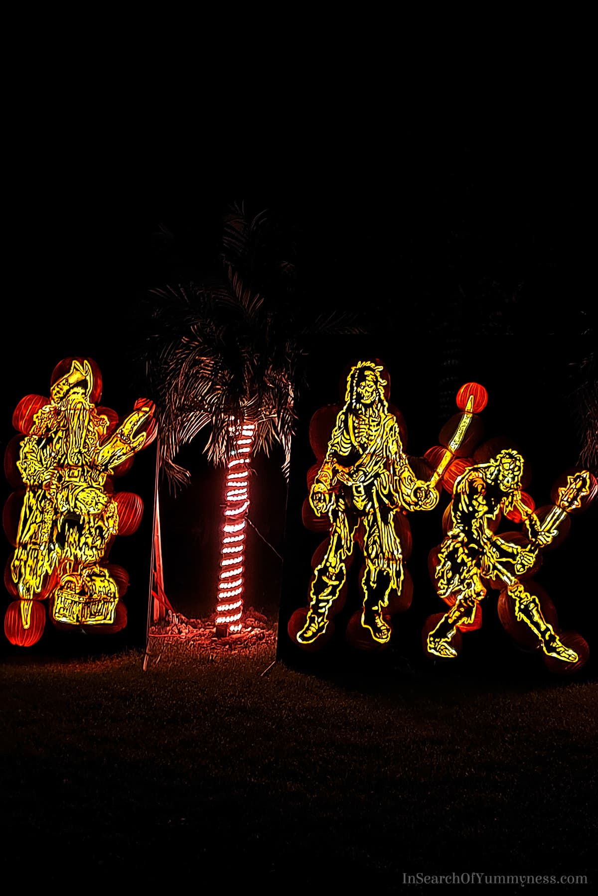Pirates of the Caribbean pumpkin carvings at Pumpkins After Dark
