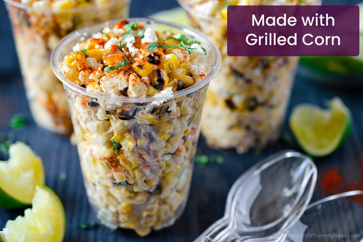 Seasoned Roasted-Corn Salad Cups Recipe