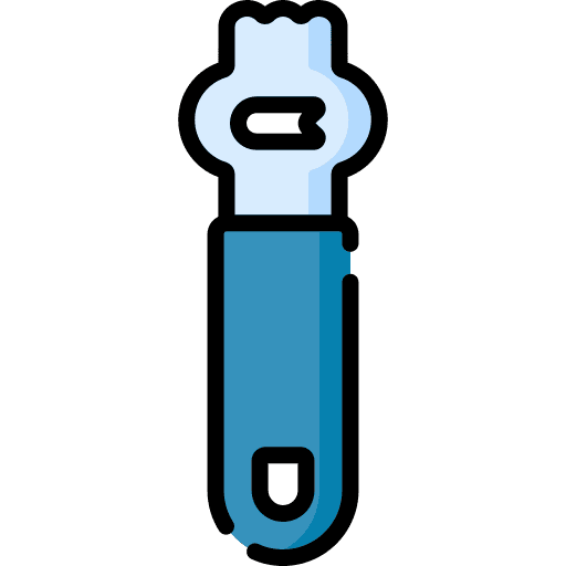 An illustration of a citrus zester.
